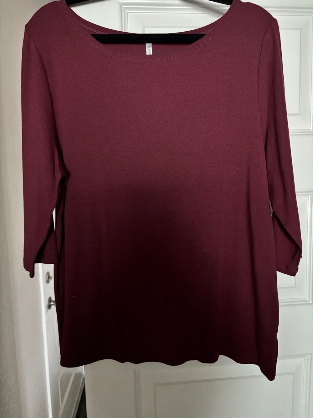 Passport Boatneck Knit Tunic in Burgundy